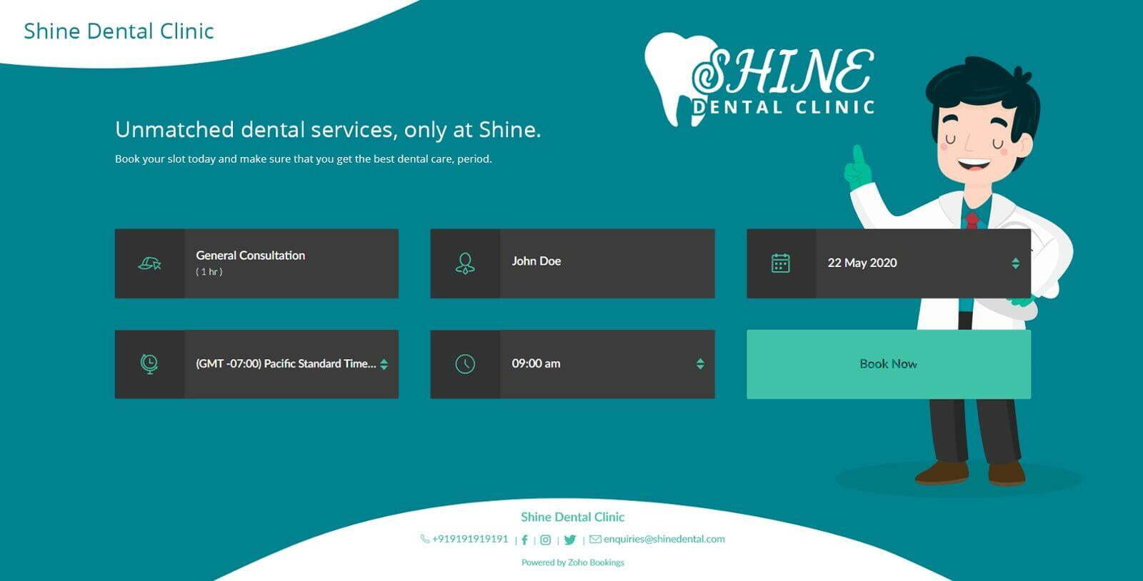 Online booking of appointments for your healthcare business