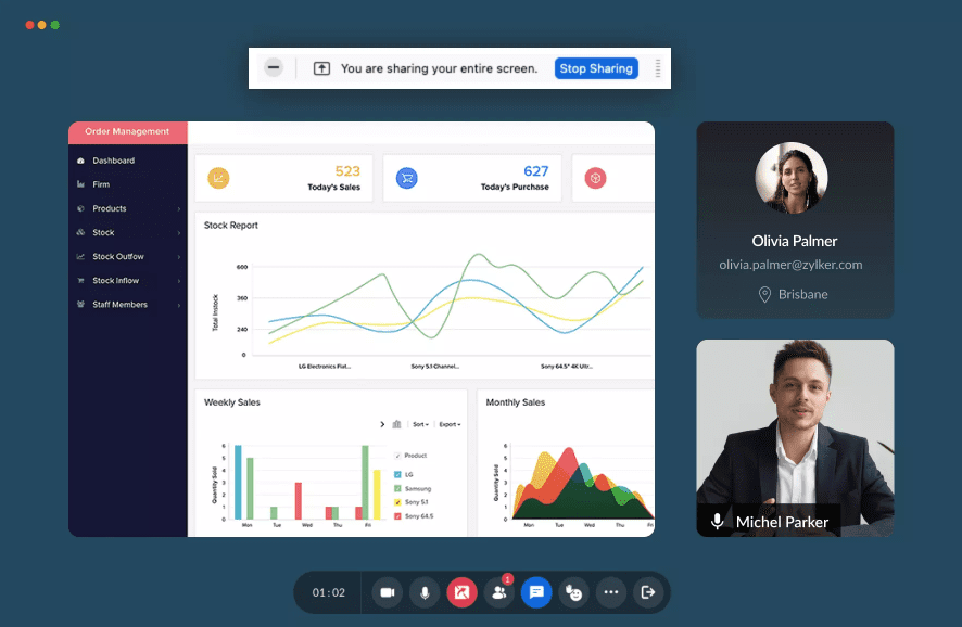 Download Zoho Meeting's desktop app