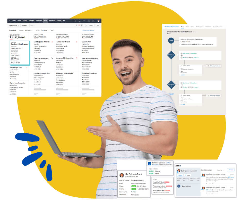 zoho crm sales